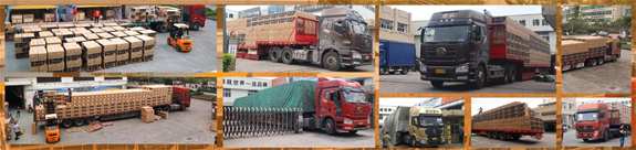 菲思盾壁掛爐大貨發貨現場